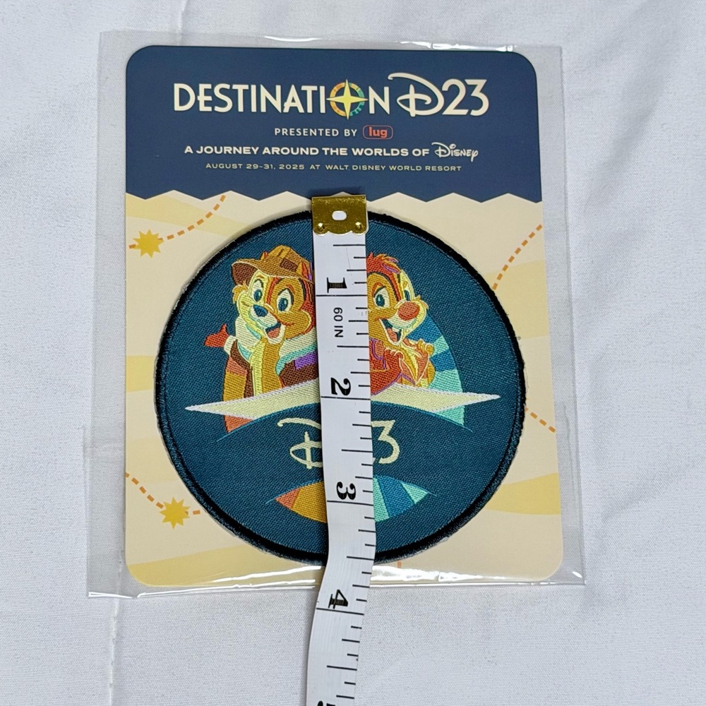 2025 Disney Destination D23 Chip & Dale Rescue Rangers Patch New - Picture 4 of 4
